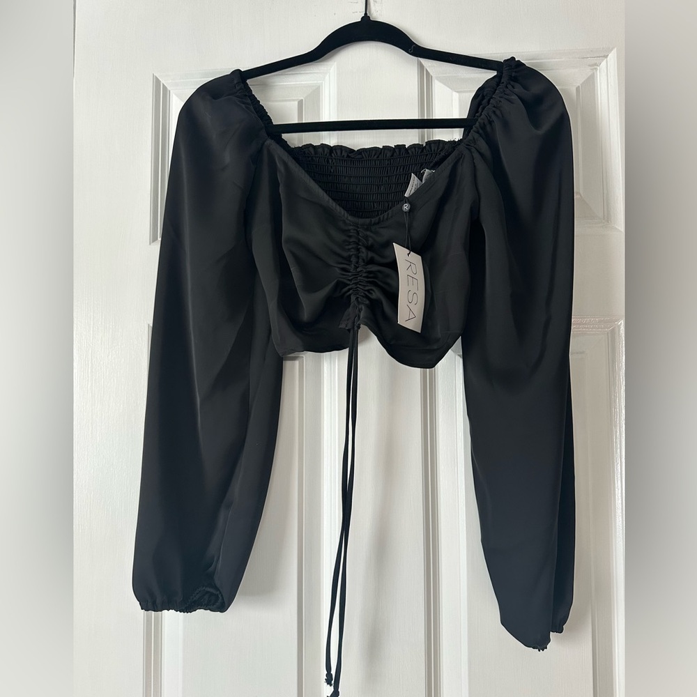 RESA Everly Blouse in Black - Picture 5 of 7